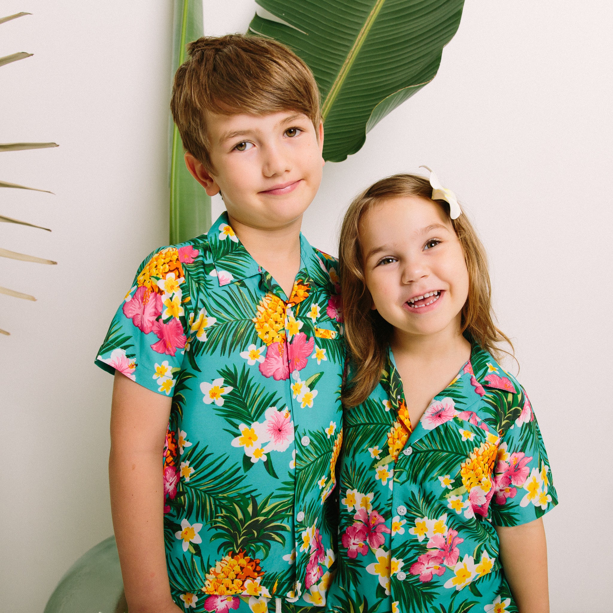 Aloha Turquoise Kids Shirt