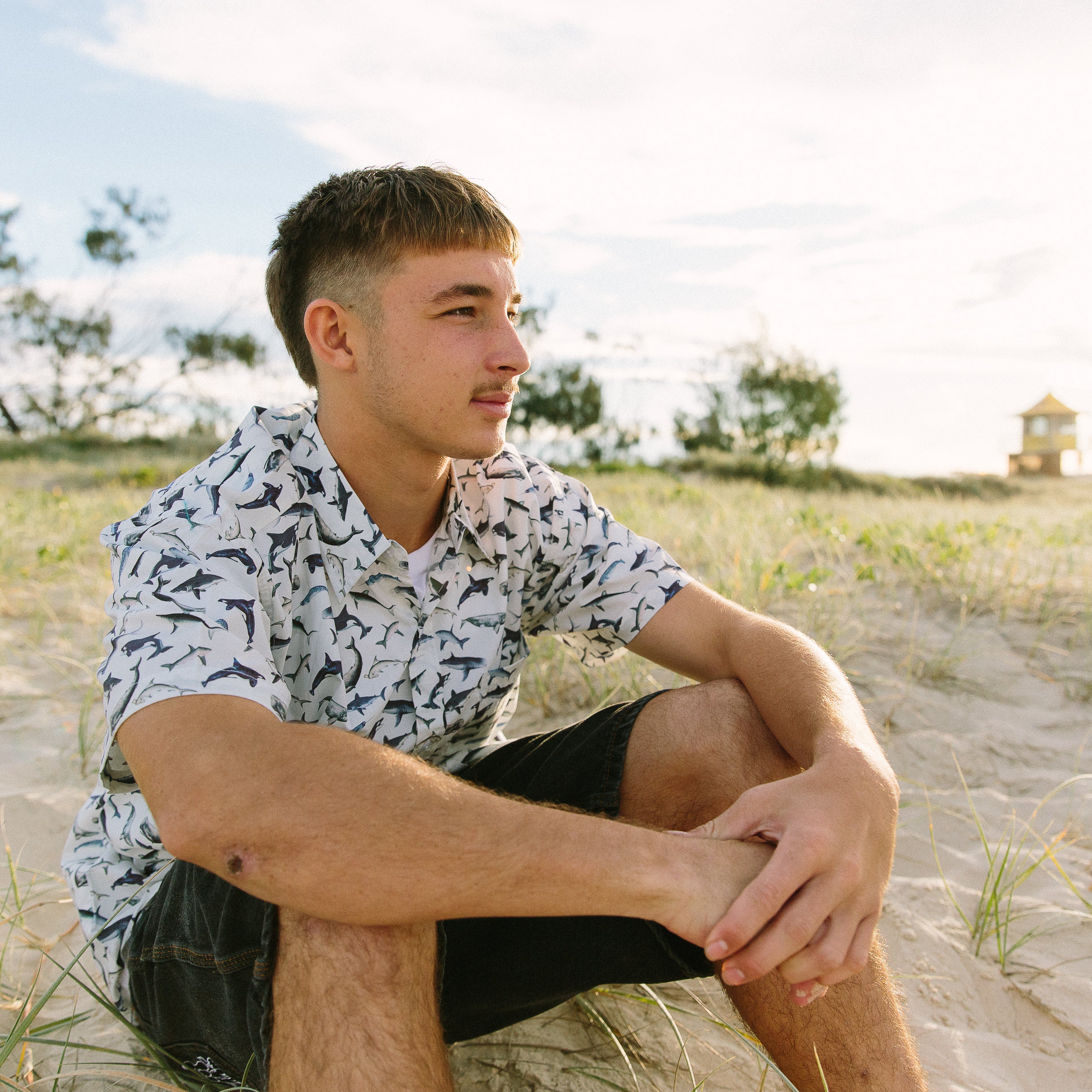 Shark Paradise Adult Shirt