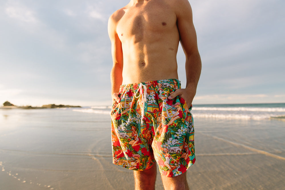 Beach Pinup Adult Shorts