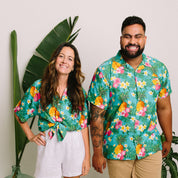 Aloha Turquoise Adult Shirt