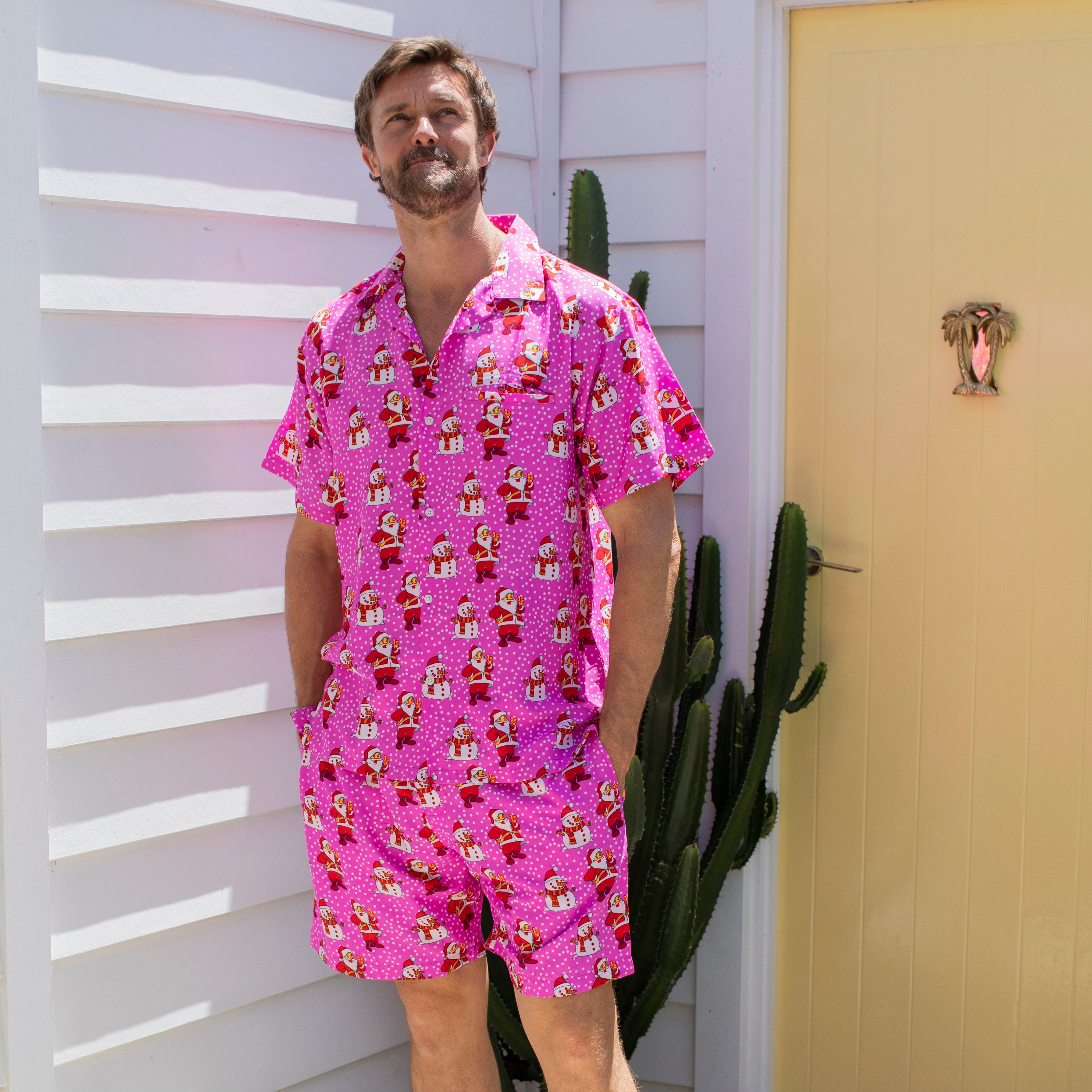 Santa Polka Pink Set- Adult
