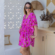 Santa Polka Pink Kaftan