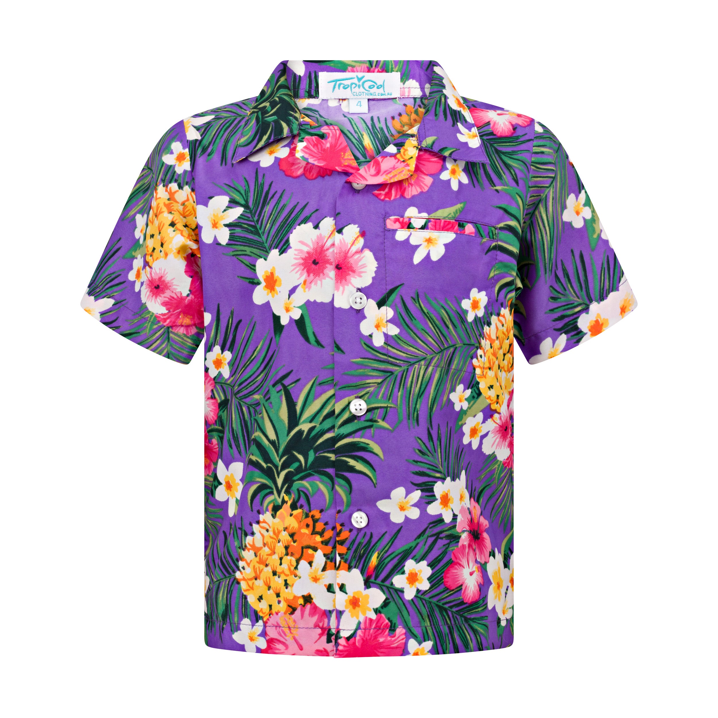 Aloha Purple Kids Shirt