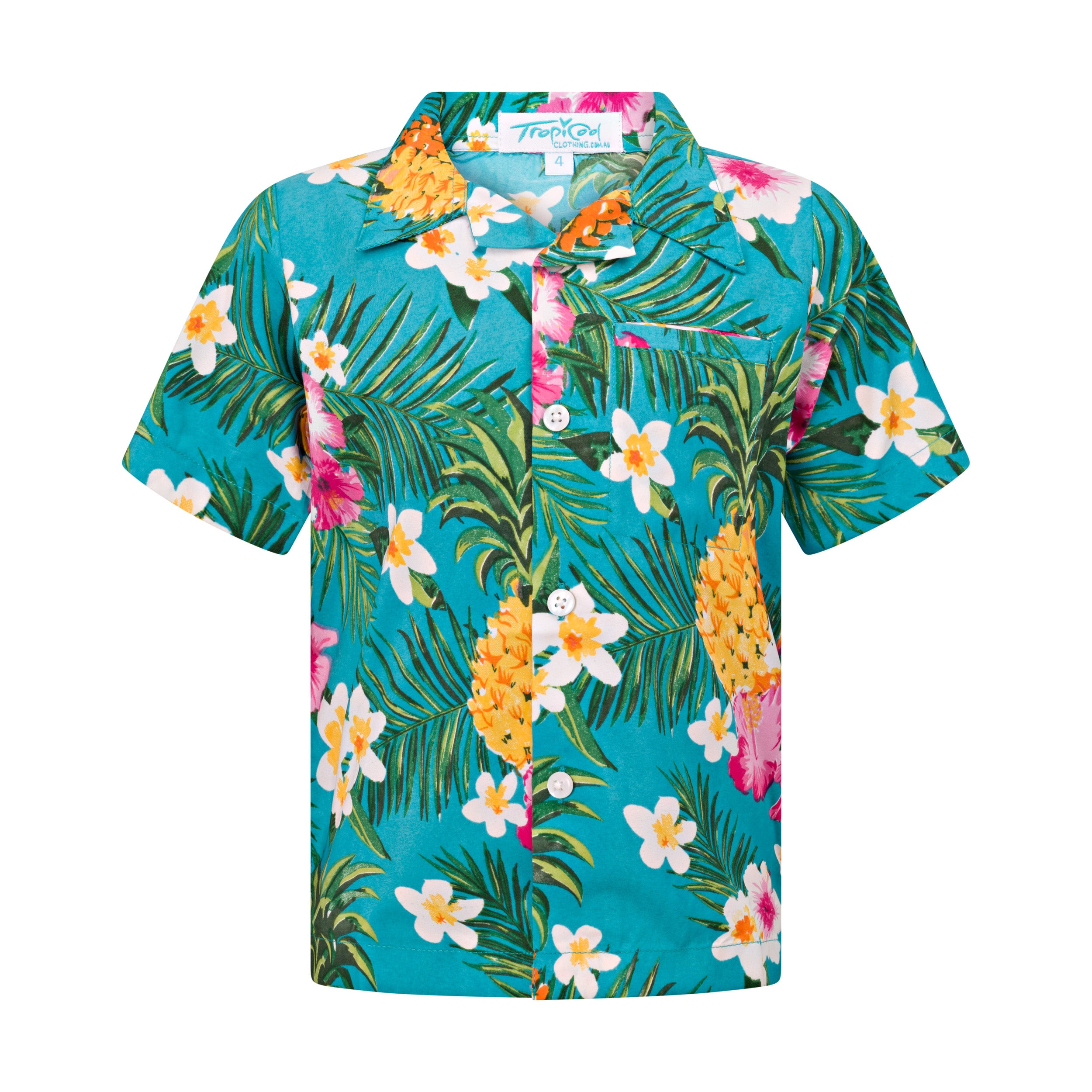 Aloha Turquoise Kids Shirt