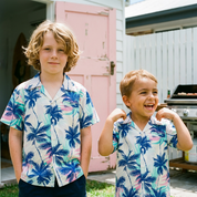 Beach Palm Breeze Rayon Kids Shirt