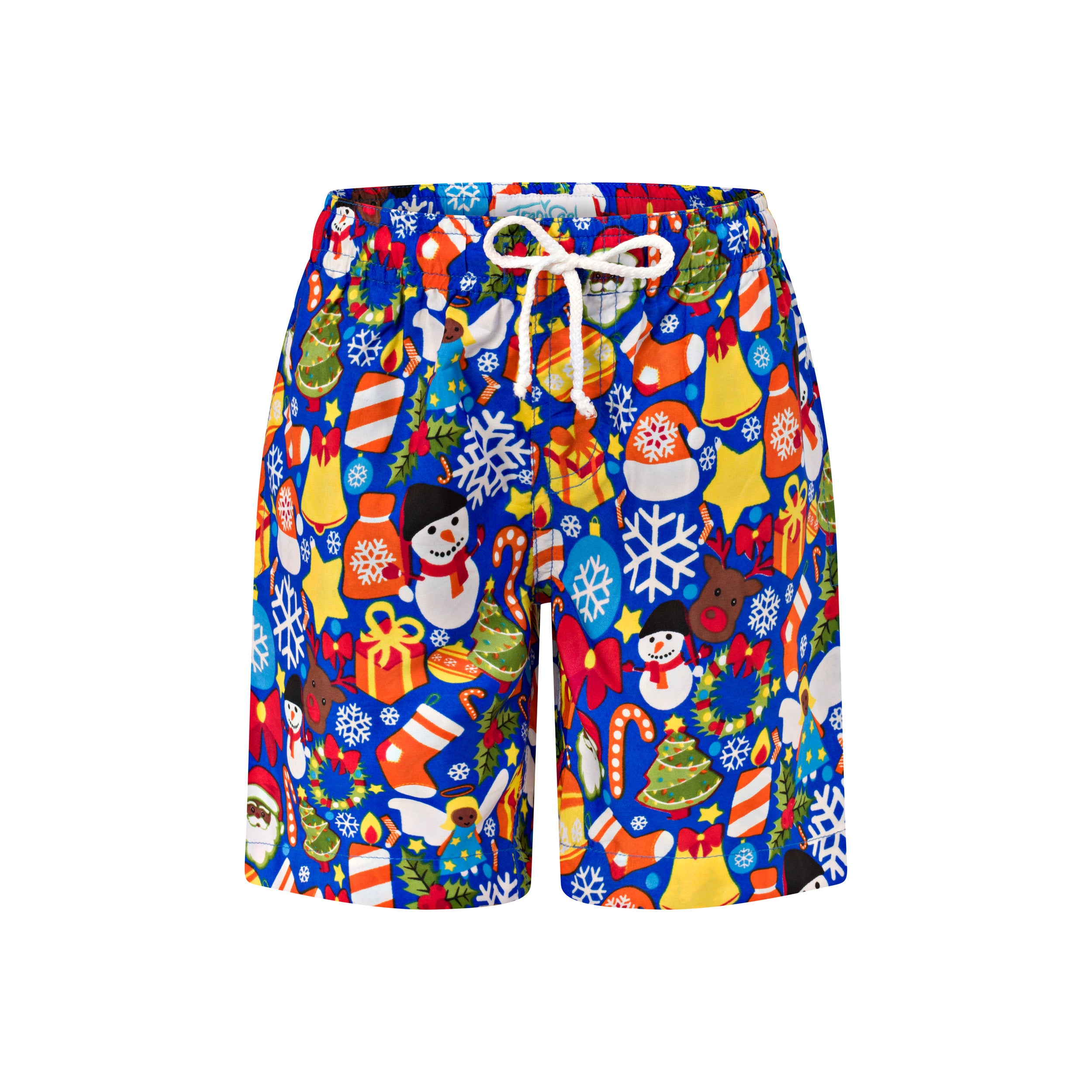 Celebrations Blue Christmas Kids Shorts