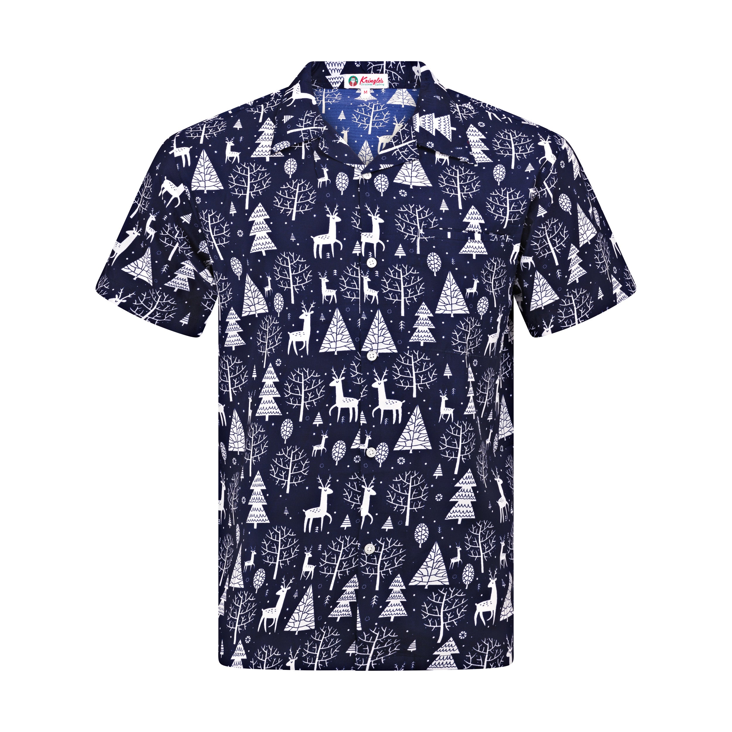 Reindeer Navy Christmas Kids Shirt