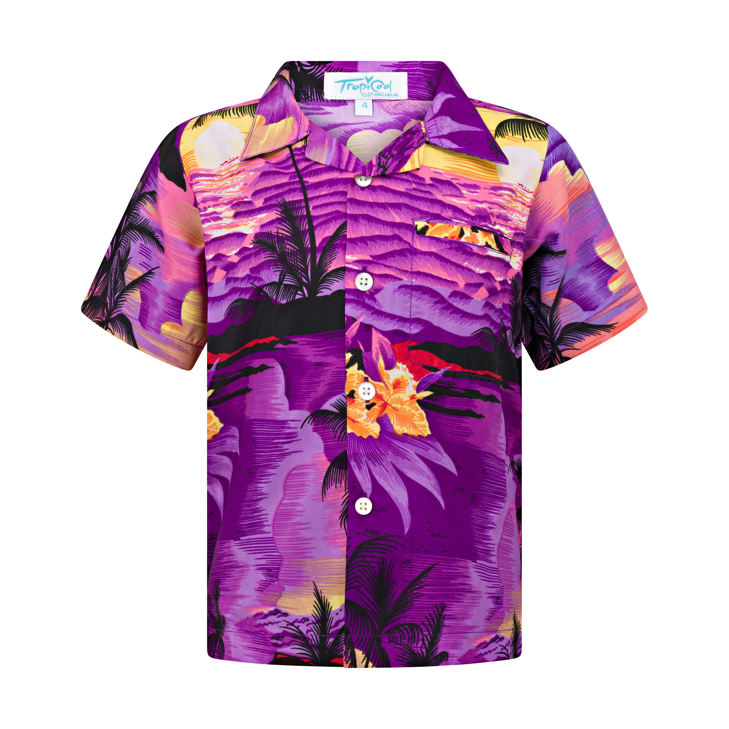 Sunset Purple Kids Shirt