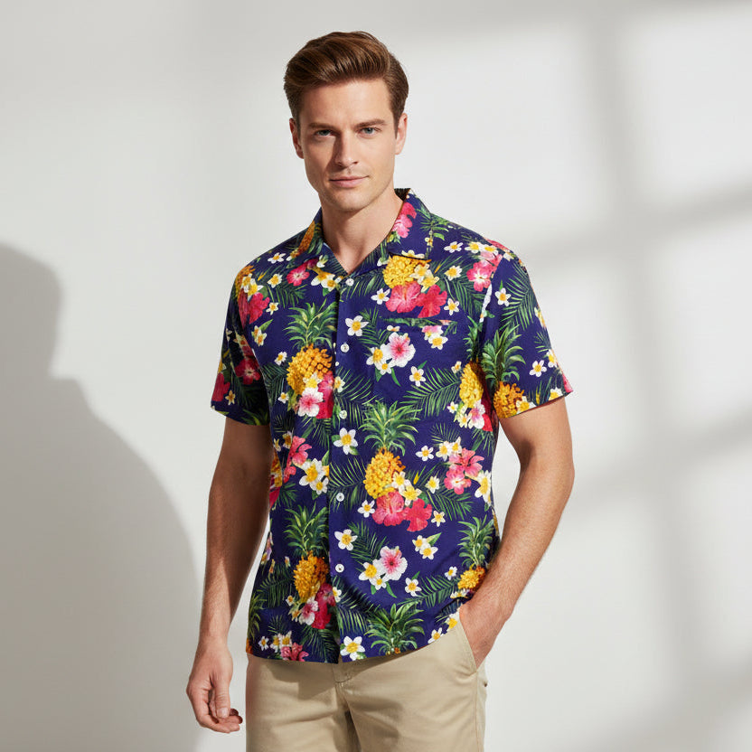 Aloha Navy Adult Shirt