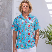 Festive Christmas Icy Blue Adult Shirt