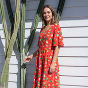 Gingerbread Jest Christmas Adult Amelia Dress