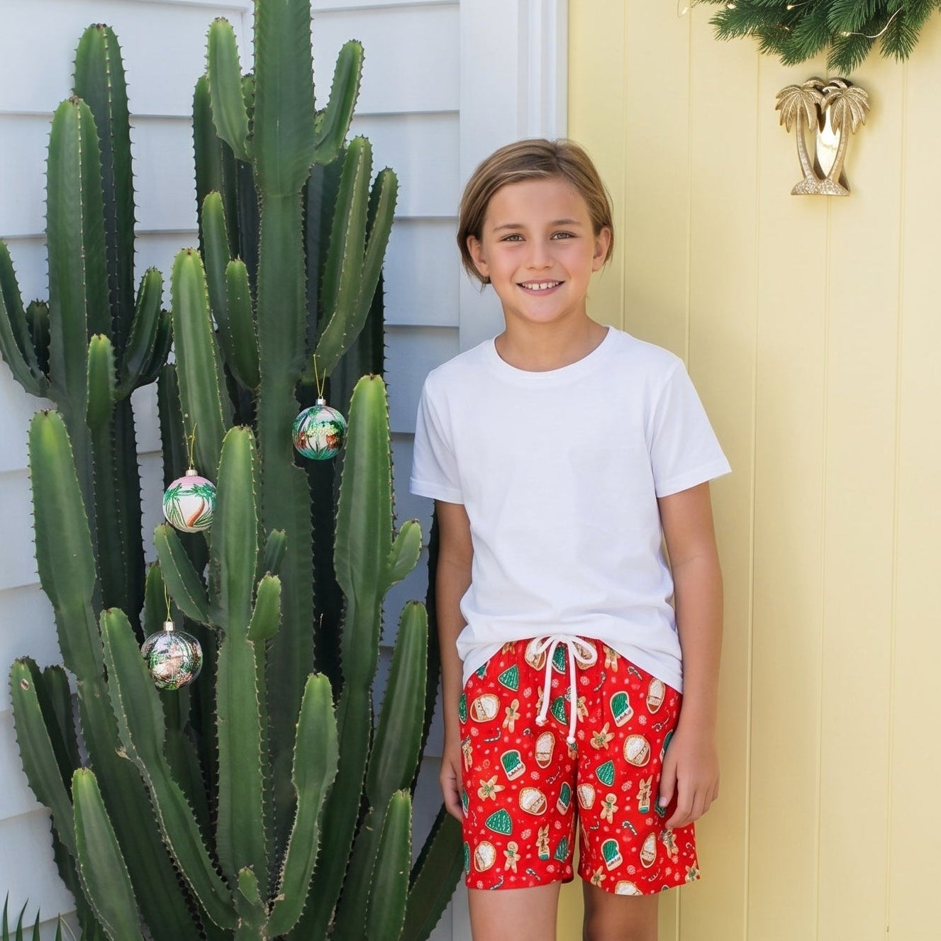 Gingerbread Jest Christmas Kids Shorts