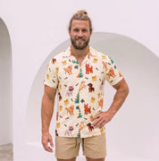 Christmas Pups and Pines & Cotton shorts - Set