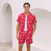 Reindeer Red Shirt and Shorts - Set