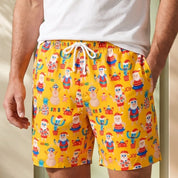 Santa Beach Holiday Christmas Adult Shorts