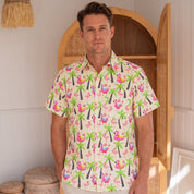 Santa Sip and Sun Yellow Adult Shirt