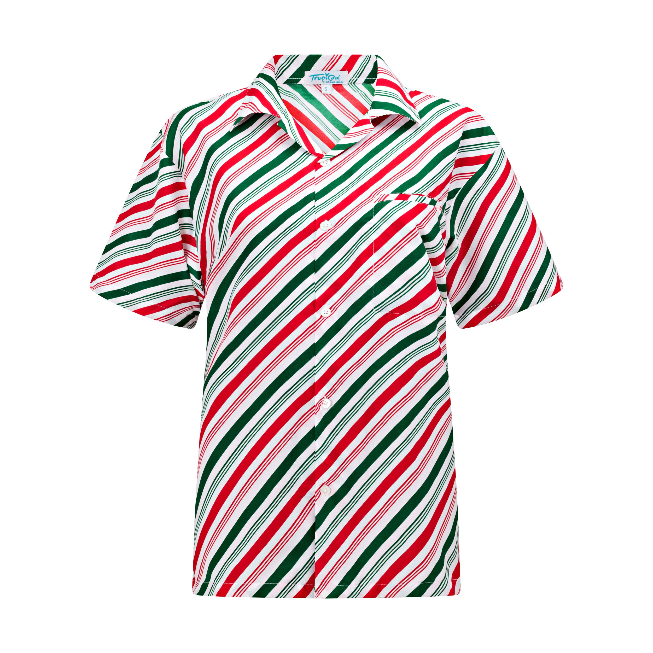 Jolly Stripe Christmas Adult Shirt