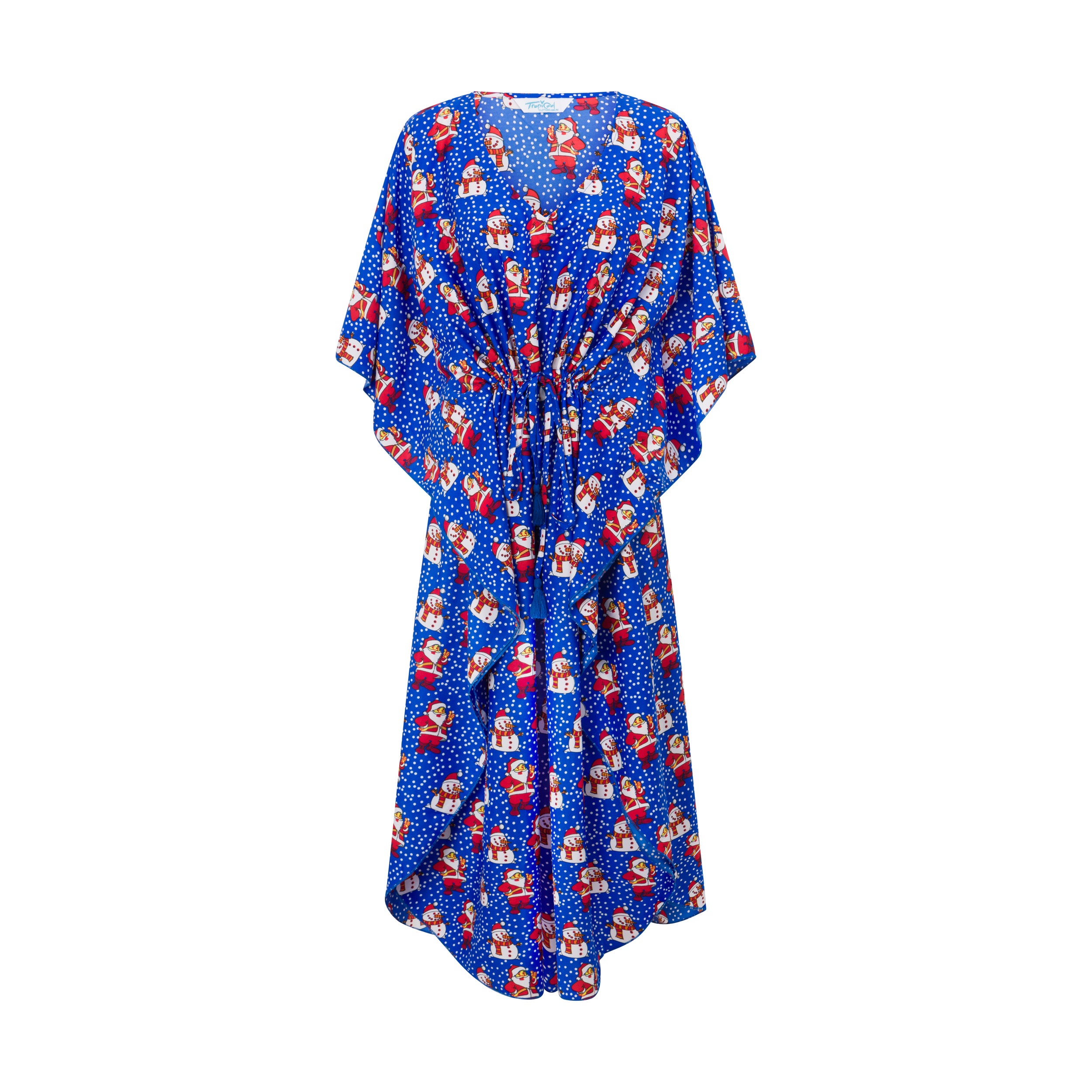 Santa Polka Blue Kaftan